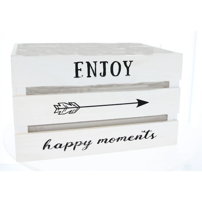 Box M - Weiß - Aus Holz - Ca. 30 X 18 X 19 Cm 3 Box M - Weiß - Aus Holz - Ca. 30 X 18 X 19 Cm