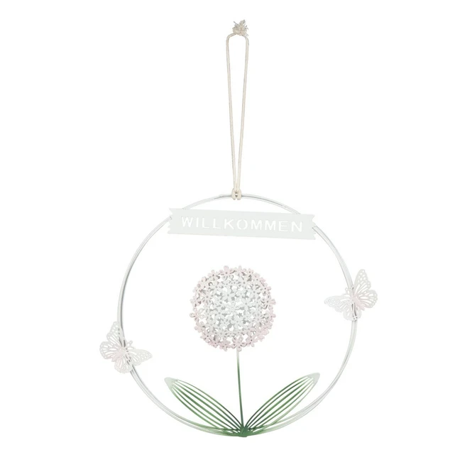 Dekohänger - Willkommen - Aus Metall - Ca. 25 X 1 X 22 Cm 3 Dekohänger - Willkommen - Aus Metall - Ca. 25 X 1 X 22 Cm