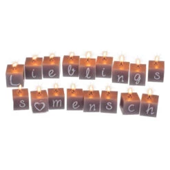 Out Of The Blue Kerzen - Lieblingsmensch - Ca. 3 X 3 X 3 Cm - 16-teilig - 1 Set 11 Out Of The Blue Kerzen - Lieblingsmensch - Ca. 3 X 3 X 3 Cm - 16-teilig - 1 Set -Wohndeko 234656 05
