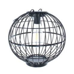 Solarlampe - Kugel - Schwarz - Aus Metall - Ca. 25 X 25 X 24 Cm