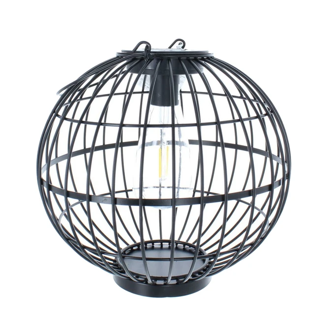 Solarlampe - Kugel - Schwarz - Aus Metall - Ca. 25 X 25 X 24 Cm 3 Solarlampe - Kugel - Schwarz - Aus Metall - Ca. 25 X 25 X 24 Cm