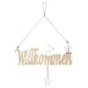 Dekohänger - Willkommen - Aus Holz - Ca. 30 X 2 X 10 Cm
