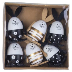 Dekohänger - Hasen - Ca. 10 Cm - 6 Stück -Wohndeko 234781 0