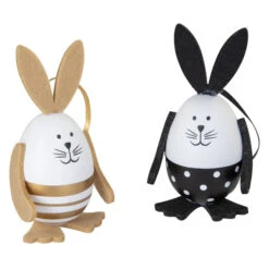 Dekohänger - Hasen - Ca. 10 Cm - 6 Stück -Wohndeko 234781 1