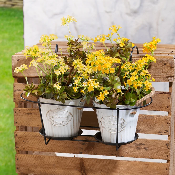 Blumentopfhalter - Ca. 40 X 18,5 X 28 Cm 3 Blumentopfhalter - Ca. 40 X 18,5 X 28 Cm