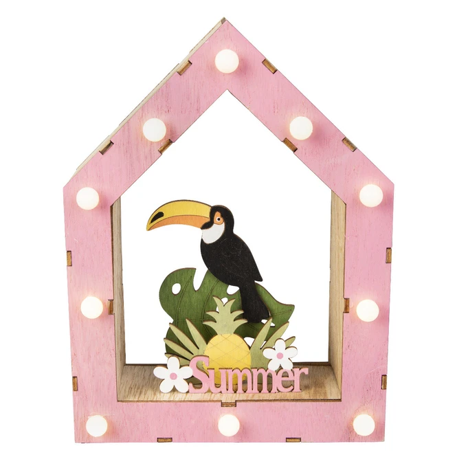 LED-Haus - Tukan - Aus Holz - Ca. 17,5 X 6 X 23 Cm 3 LED-Haus - Tukan - Aus Holz - Ca. 17,5 X 6 X 23 Cm