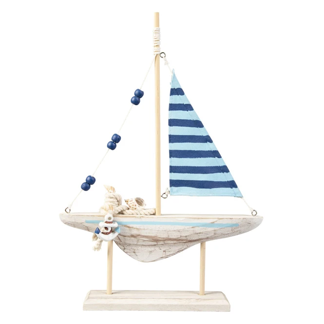 Standdeko - Boot - Aus Holz - Ca. 23 X 4,5 X 35 Cm 4 Standdeko - Boot - Aus Holz - Ca. 23 X 4,5 X 35 Cm – Bild 2