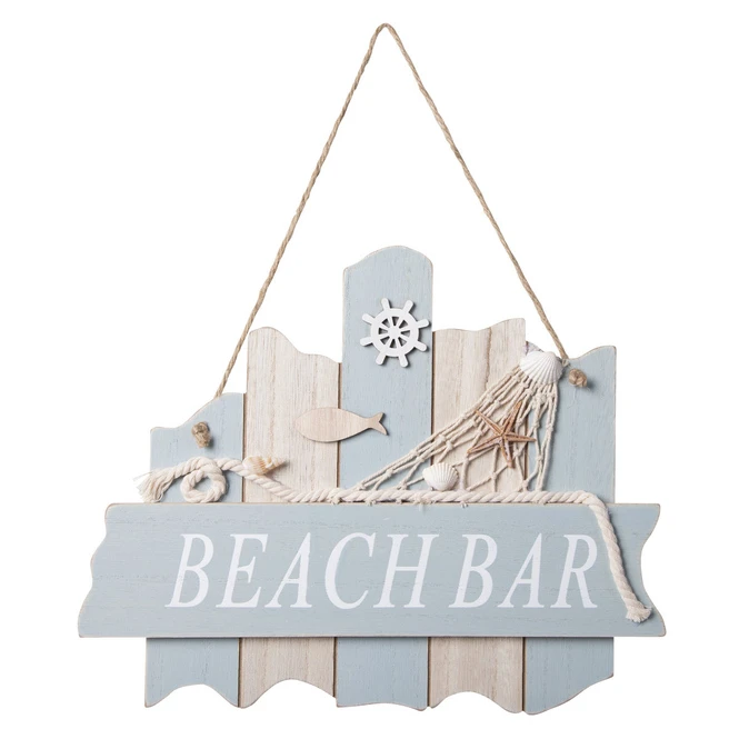 Dekohänger - Beach Bar - Aus Holz - Ca. 30 X 24 Cm 3 Dekohänger - Beach Bar - Aus Holz - Ca. 30 X 24 Cm