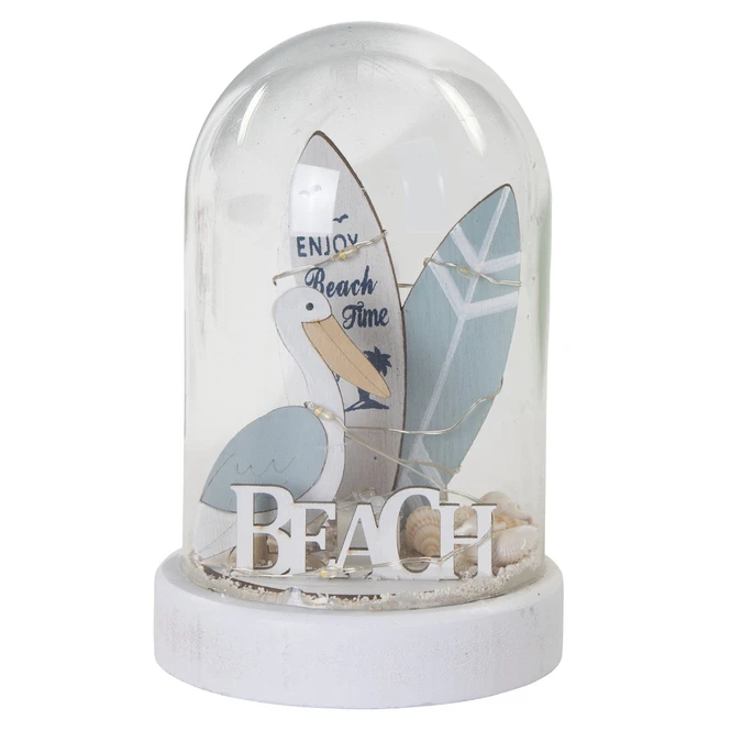 LED-Dekoglocke - Möwe - Aus Glas - Ca. 9,5 X 15 Cm 3 LED-Dekoglocke - Möwe - Aus Glas - Ca. 9,5 X 15 Cm