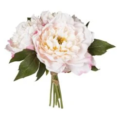 Pfingstrosen - Ca. 26 Cm - Weiß/rosa 5 Pfingstrosen - Ca. 26 Cm - Weiß/rosa -Wohndeko 235561 1