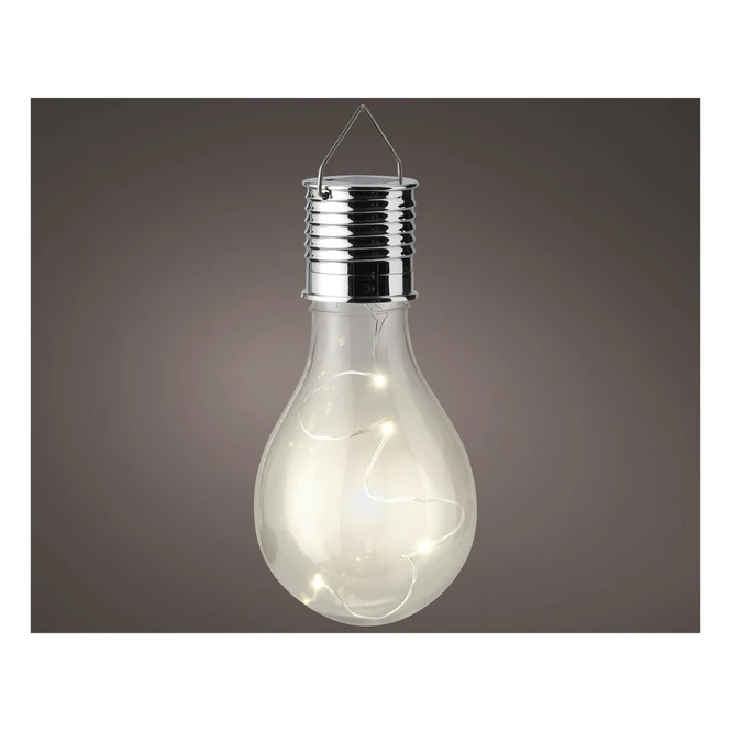 LED-Solarbirne - Ca. 8 X 14 Cm - Klar 3 LED-Solarbirne - Ca. 8 X 14 Cm - Klar