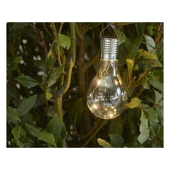 LED-Solarbirne - Ca. 8 X 14 Cm - Klar 7 LED-Solarbirne - Ca. 8 X 14 Cm - Klar -Wohndeko 235783 3