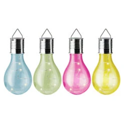 LED-Solarbirne - Ca. 8 X 14 Cm - 1 Stück 12 LED-Solarbirne - Ca. 8 X 14 Cm - 1 Stück -Wohndeko 235784 1