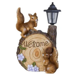 LED-Solarlampe - Baumstamm - Aus Magnesia - Ca. 29 X 17,5 X 44 Cm 5 LED-Solarlampe - Baumstamm - Aus Magnesia - Ca. 29 X 17,5 X 44 Cm -Wohndeko 237855 1