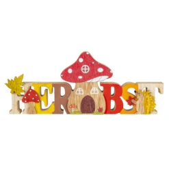 Deko-Schriftzug - Herbst - Aus Holz - Ca. 30 X 2,5 X 12 Cm