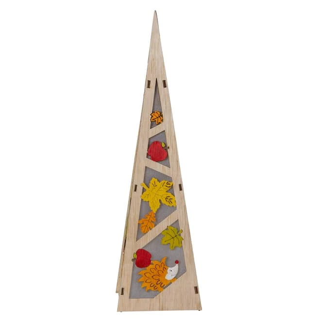 LED-Pyramide - Aus Holz - Ca. 10 X 10 X 35 Cm 4 LED-Pyramide - Aus Holz - Ca. 10 X 10 X 35 Cm – Bild 2