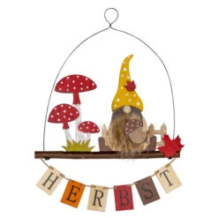 Dekohänger - Herbst - Aus Holz - Ca. 22,5 X 2 X 29,5 Cm