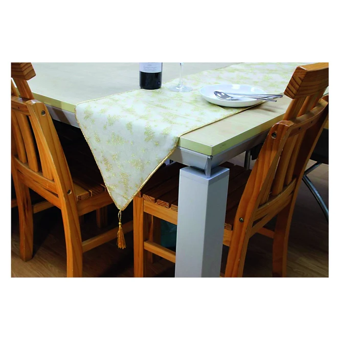 Tischläufer - Tannenbäume - Ca. 146 X 38 Cm - Gold 3 Tischläufer - Tannenbäume - Ca. 146 X 38 Cm - Gold