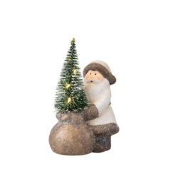 Nikolaus Mit LED-Baum - Aus Keramik - Ca. 11 X 6,5 X 13 Cm - 1 Stück 5 Nikolaus Mit LED-Baum - Aus Keramik - Ca. 11 X 6,5 X 13 Cm - 1 Stück -Wohndeko 238489 4016096435516 mica living weihnachtsmann 02