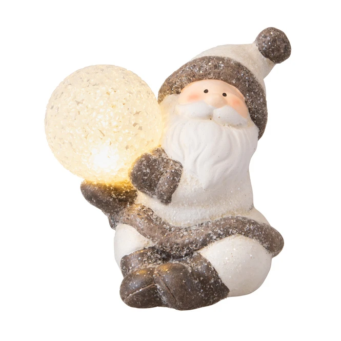 Nikolaus Mit LED-Kugel- Aus Keramik - Ca. 11,5 X 11,5 X 13 Cm - 1 Stück 4 Nikolaus Mit LED-Kugel- Aus Keramik - Ca. 11,5 X 11,5 X 13 Cm - 1 Stück – Bild 2