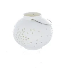 LED-Laterne - Aus Keramik - Ca. 14 X 14 X 12 Cm