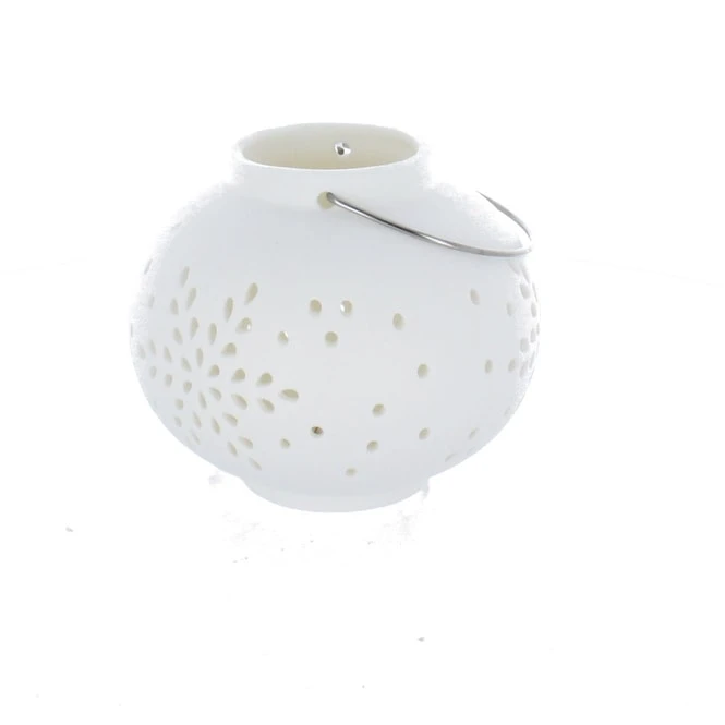 LED-Laterne - Aus Keramik - Ca. 14 X 14 X 12 Cm 3 LED-Laterne - Aus Keramik - Ca. 14 X 14 X 12 Cm