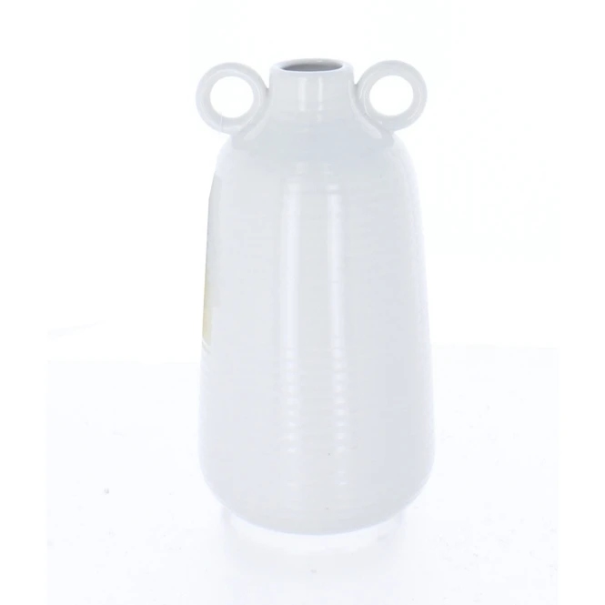 Vase Bauchig Weiß - Ca. 10 X 10 X 19,5 Cm 3 Vase Bauchig Weiß - Ca. 10 X 10 X 19,5 Cm