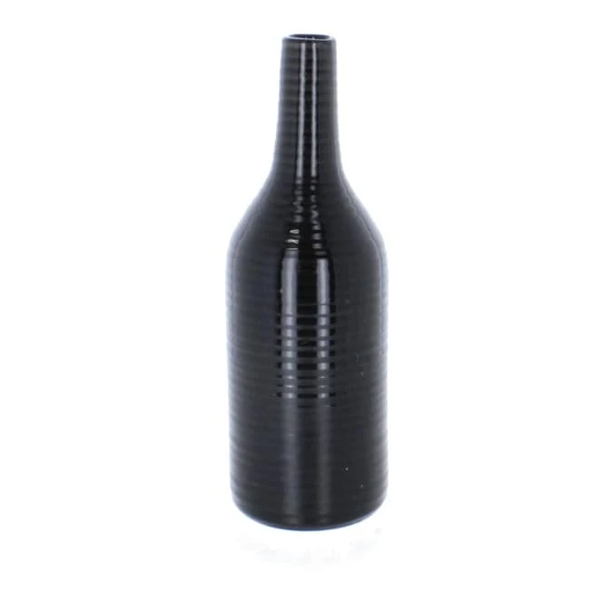 Vase Flasche Schwarz - Ca. 7 X 7 X 20 Cm 3 Vase Flasche Schwarz - Ca. 7 X 7 X 20 Cm