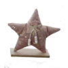Stern Rosa/gold/braun - Aus Textil Und Holz - 20,5x6x20,5 Cm -Wohndeko 238827 bild 4016096437763