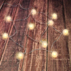 Lichterkette Schneebälle - Mit 10 LED - Ca. 3 X 165 Cm 7 Lichterkette Schneebälle - Mit 10 LED - Ca. 3 X 165 Cm -Wohndeko 238957 4016096438050 micaliving led lichterkette 01