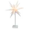 Stern Mit Ständer Weiß Mit LED - Aus Kunststoff Und Metall - Ca. 35 X 57,5 Cm -Wohndeko 238962 4016096438104 micaliving led stern mit staender 01