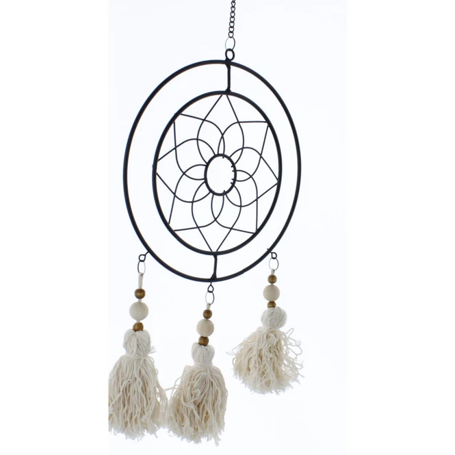 Traumfänger Schwarz/creme - Ca. 21 X 70 Cm 3 Traumfänger Schwarz/creme - Ca. 21 X 70 Cm