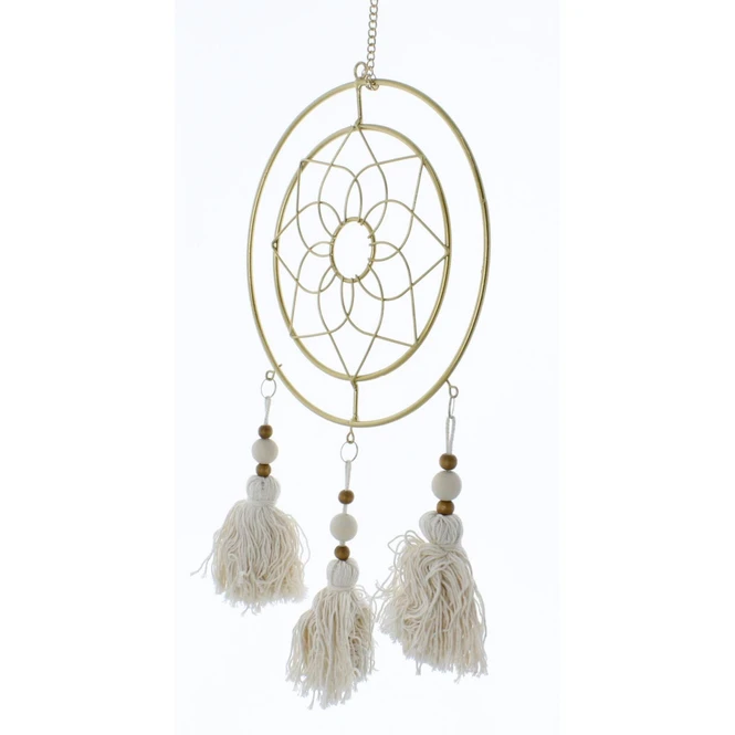 Traumfänger Gold/creme - Ca. 21 X 70 Cm 3 Traumfänger Gold/creme - Ca. 21 X 70 Cm