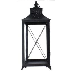 Laterne - Bronze Antik - Ca. 19 X 19 X 45 Cm