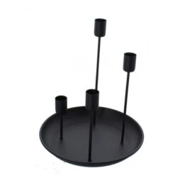 Adventskerzenhalter - Schwarz - Ca. 21,5 X 26,5 Cm