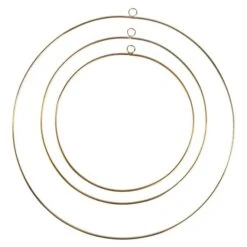 Dekohänger - Ringe - 3 Stück - Gold 9 Dekohänger - Ringe - 3 Stück - Gold -Wohndeko 239417 1