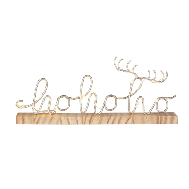 Schriftzug - HoHoHo Mit LED - Ca. 30 X 4 X 13 Cm 3 Schriftzug - HoHoHo Mit LED - Ca. 30 X 4 X 13 Cm
