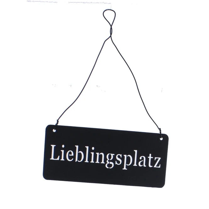Schild - Lieblingsplatz - Ca. 15 X 6,5 Cm 3 Schild - Lieblingsplatz - Ca. 15 X 6,5 Cm