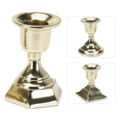 Kerzenständer - Ca. 6 X 6 X 8 Cm - 1 Stück - Gold 8 Kerzenständer - Ca. 6 X 6 X 8 Cm - 1 Stück - Gold -Wohndeko 239647 0