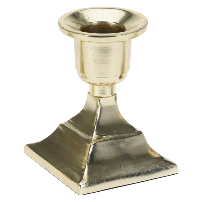 Kerzenständer - Ca. 6 X 6 X 8 Cm - 1 Stück - Gold 4 Kerzenständer - Ca. 6 X 6 X 8 Cm - 1 Stück - Gold – Bild 2