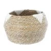 Korb Mit Dreieckmuster - Aus Naturgras - Ca. 25 X 18 Cm -Wohndeko 239831 Bild 4016096442903