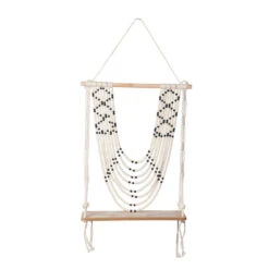 Dekohänger Regal - Boho - Aus Holz - Ca. 38 X 77 Cm