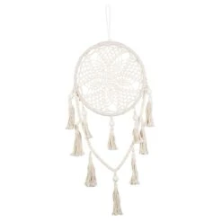 Dekohänger Traumfänger - Aus Textil Und Holz - Ca. 83 X 30 Cm