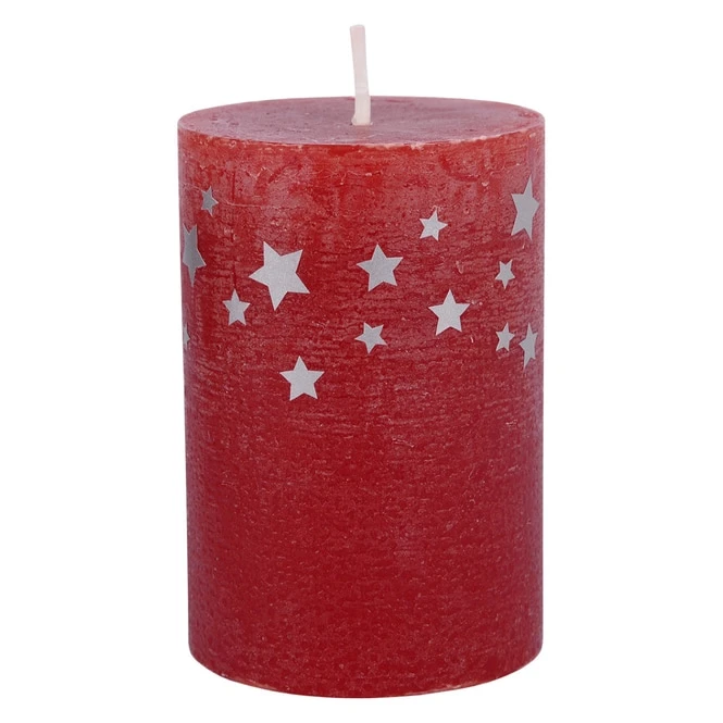 Stumpenkerze - Polar - Ca. 7 X 10 Cm - Rot 3 Stumpenkerze - Polar - Ca. 7 X 10 Cm - Rot