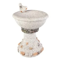 Vogeltränke - Aus Magnesia - Ca. 23,5 X 23,5 X 34 Cm