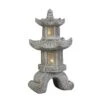 Chinaturm Mit Solar LED - Aus Magnesia - Ca. 31,5 X 31,5 X 64 Cm 2 Chinaturm Mit Solar LED - Aus Magnesia - Ca. 31,5 X 31,5 X 64 Cm -Wohndeko 243400 4016096447663 MICA LIVING Chinaturm 02