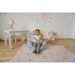 Kindersitzsack Sterne - Grau/weiß -Wohndeko 243431 4049491682117 knorrtoys kindersitzsack sterne 04
