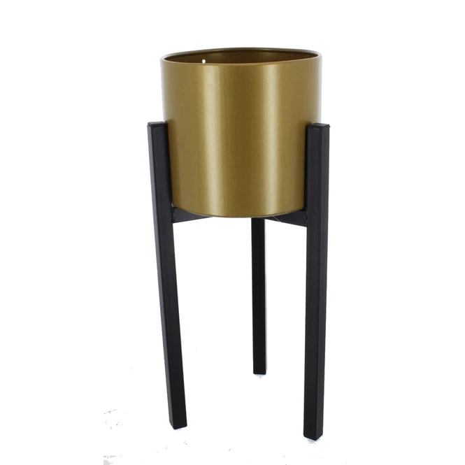 Pflanztopf Mit Ständer - Aus Metall - Ca. 21 X 50 Cm 3 Pflanztopf Mit Ständer - Aus Metall - Ca. 21 X 50 Cm