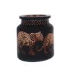 Windlicht - Leoparden - Aus Glas - Ca. 10 X 11,5 Cm -Wohndeko 243763 Bild 4016096449834