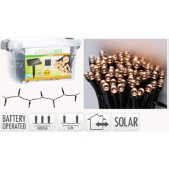 400er LED-Lichterkette - Ca. 4 M - Warmweiß